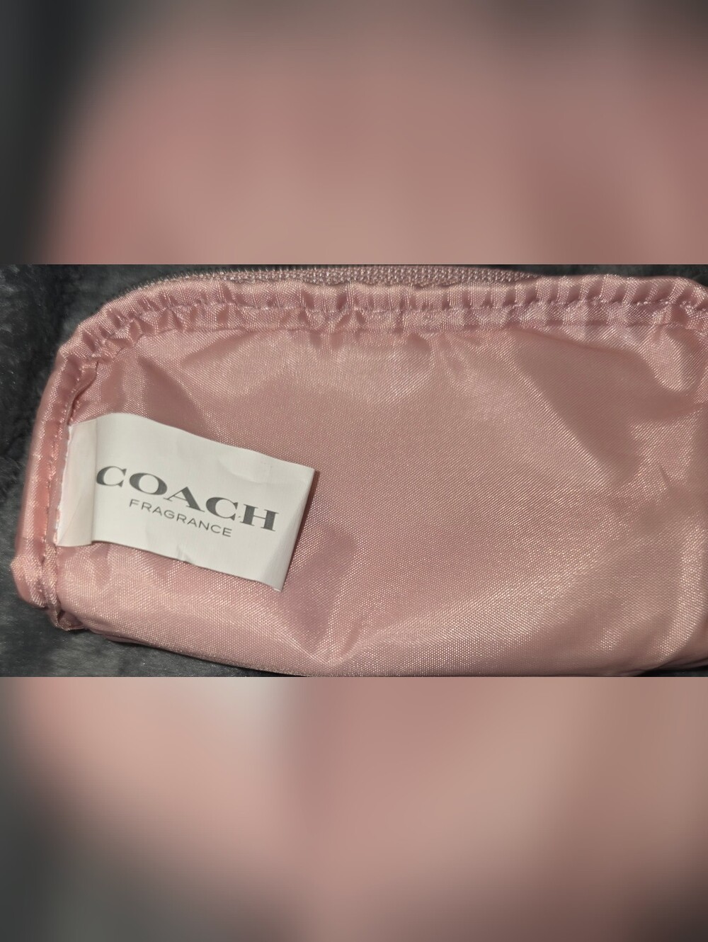NWOT COACH Pink Shimmer Fragrance Pouch Makeup Case - Picture 4 of 7